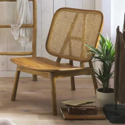Wohnzimmer Stuhl aus Teak Massivholz - Vivienno