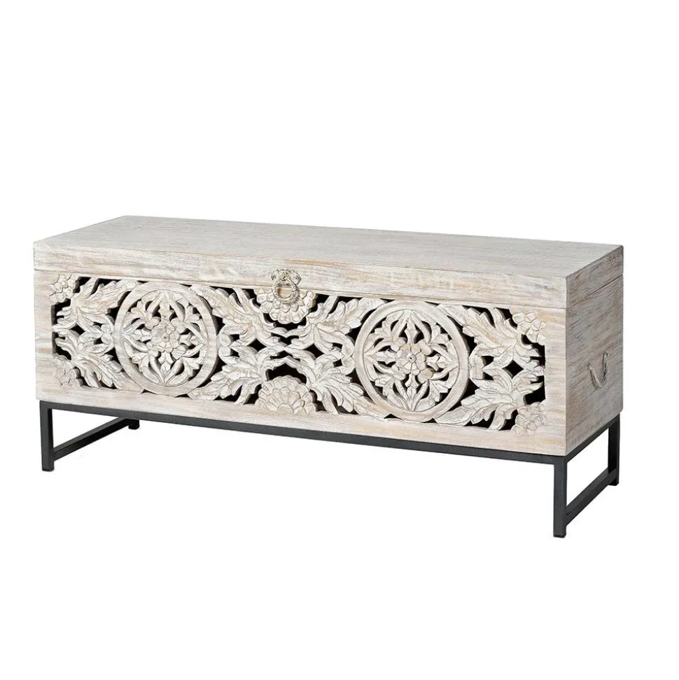 Wohnzimmer Truhentisch im Vintage Look - Fudorus