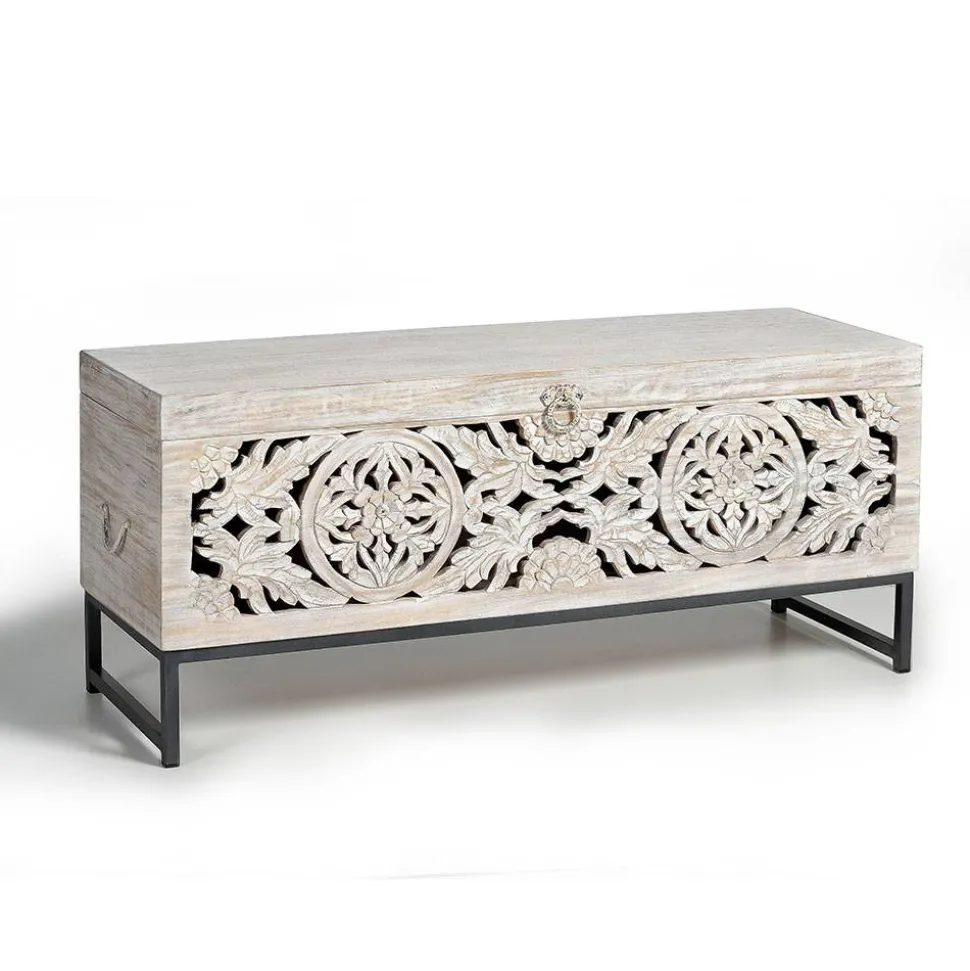 Wohnzimmer Truhentisch im Vintage Look - Fudorus