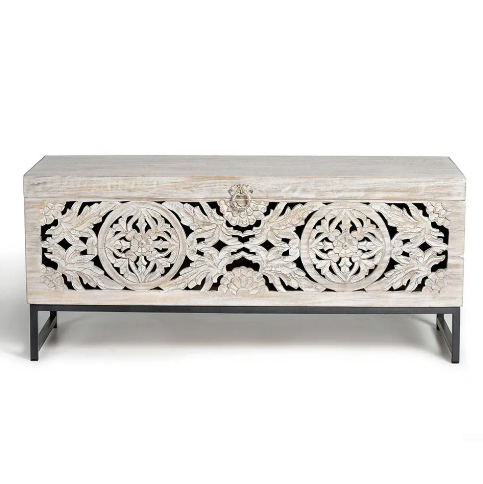 Wohnzimmer Truhentisch im Vintage Look - Fudorus