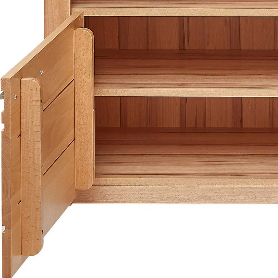 Wohnzimmer TV Anbauwand Möbelset - Amyonta (vierteilig)