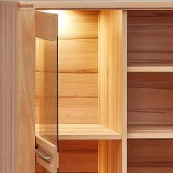 Wohnzimmer TV Anbauwand Möbelset - Amyonta (vierteilig)