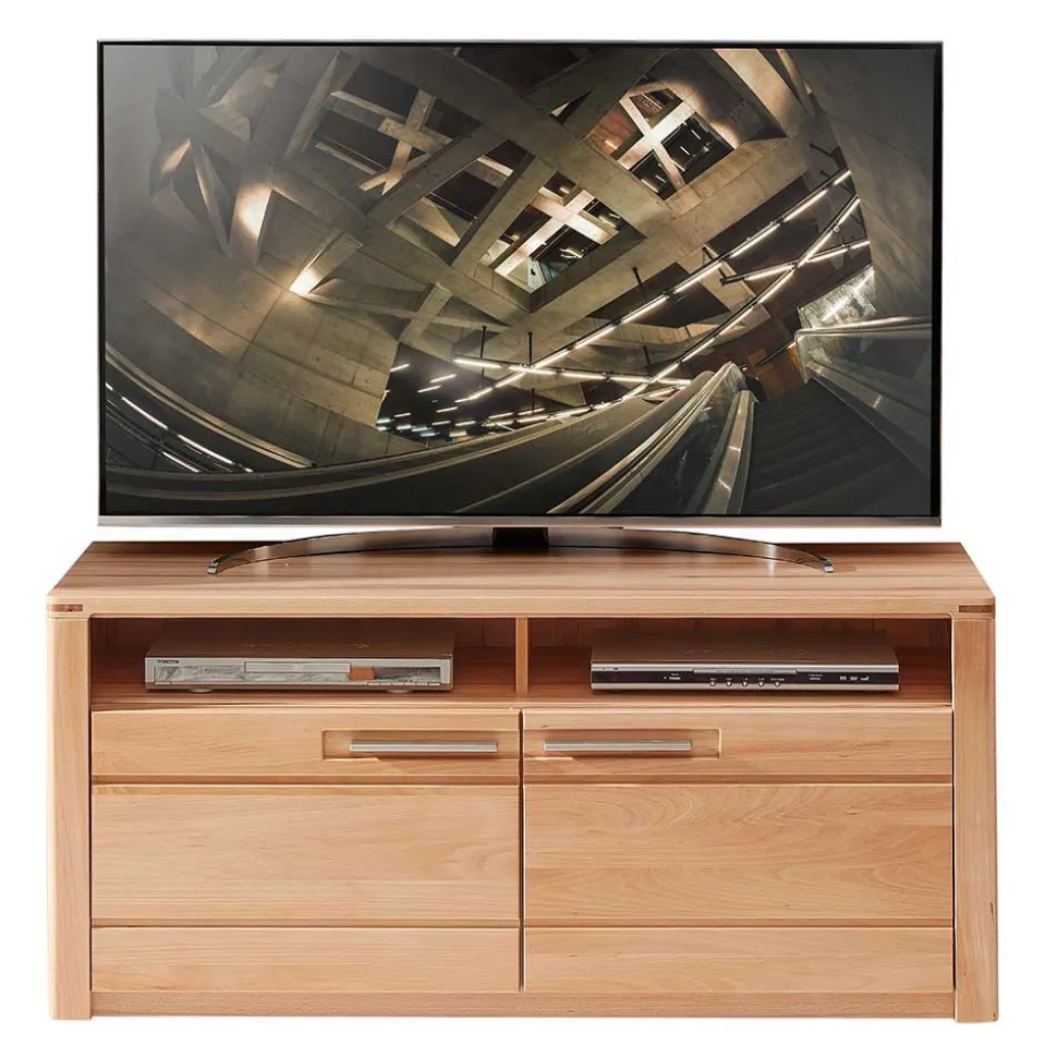 Wohnzimmer TV Anbauwand Möbelset - Amyonta (vierteilig)