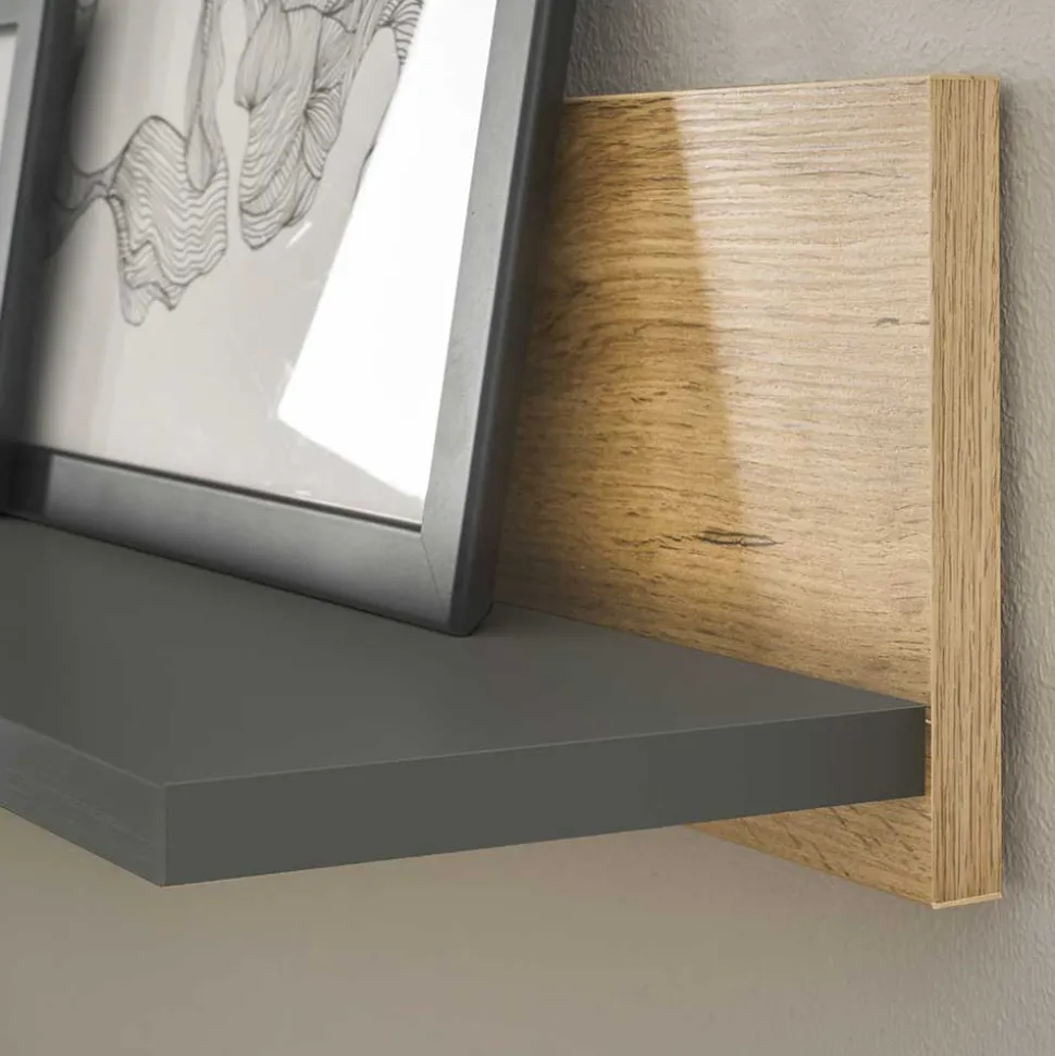 Wohnzimmer TV-Anbauwand Set - Ahilav (sechsteilig)