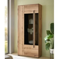 Wohnzimmer TV-Möbel-Set in Eiche - Brocus (vierteilig)