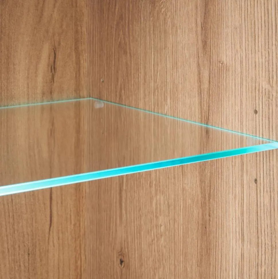 Wohnzimmer TV-Möbel-Set in Eiche - Brocus (vierteilig)