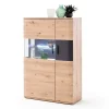 Wohnzimmer Vitrine Highboard zweifarbig - Vecenda