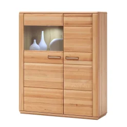 Wohnzimmer Vitrinenschrank Athias aus Kernbuche