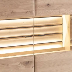 Wohnzimmer Vitrinenschrank in Asteiche Hell - Azzurian