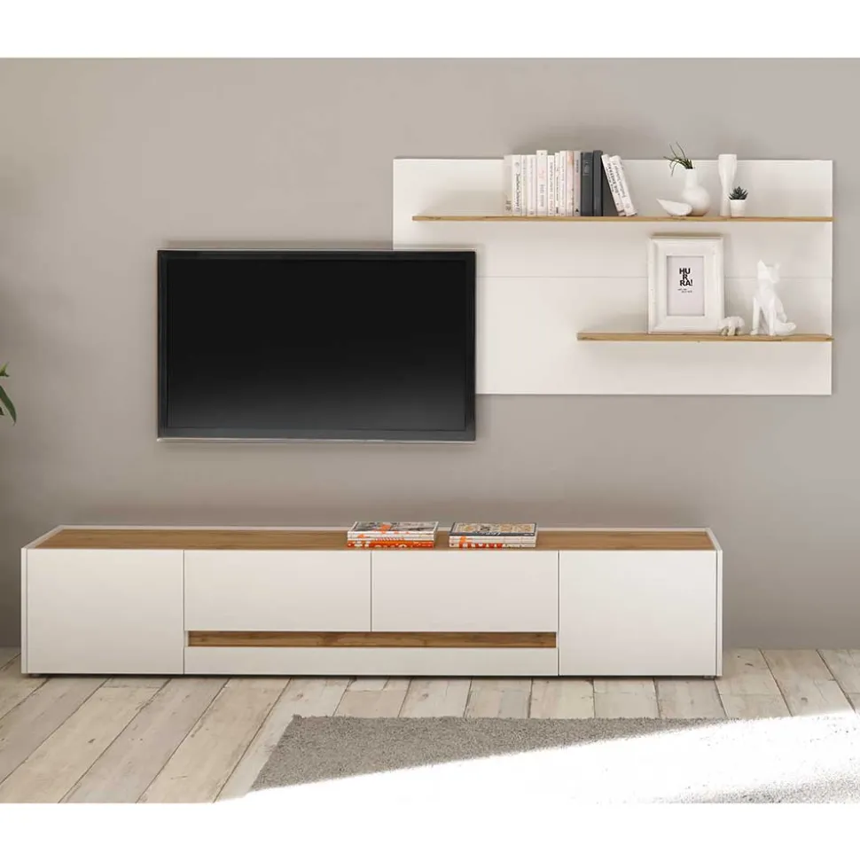 Wohnzimmer Wandregal & TV Board - Nonessia (zweiteilig)