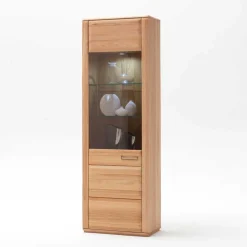 Wohnzimmer Wohnwand Athias aus Kernbuche (vierteilig)