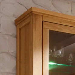 Wohnzimmer Wohnwand Ladressa aus Wildeiche geölt und gewachst (vierteilig)