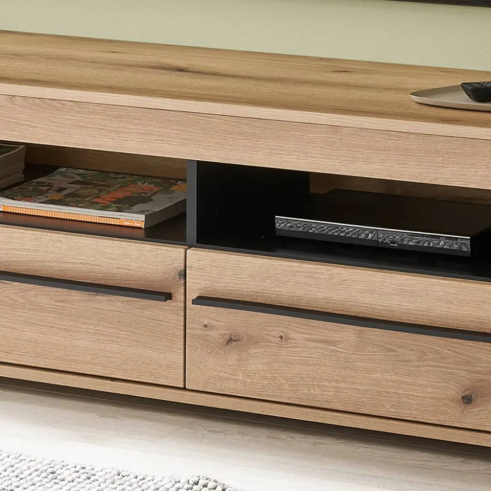 Wohnzimmer Wohnwand Möbelkombi - Brocus (vierteilig)