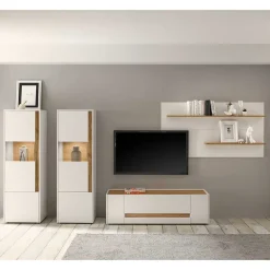 Wohnzimmer Wohnwand Set - Nonessia (vierteilig)