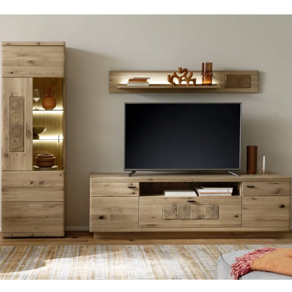 Wohnzimmer Wohnwandmöbel Set - Losiamos (dreiteilig)