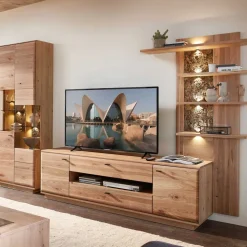 Wohnzimmereinrichtung Wohnwand Set - Cassna (dreiteilig)