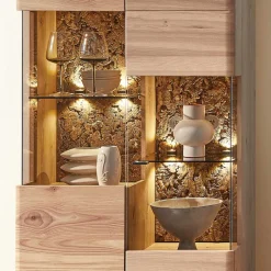 Wohnzimmereinrichtung Wohnwand Set - Cassna (dreiteilig)