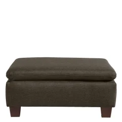 Wohnzimmerhocker in Dunkelbraun - Faith