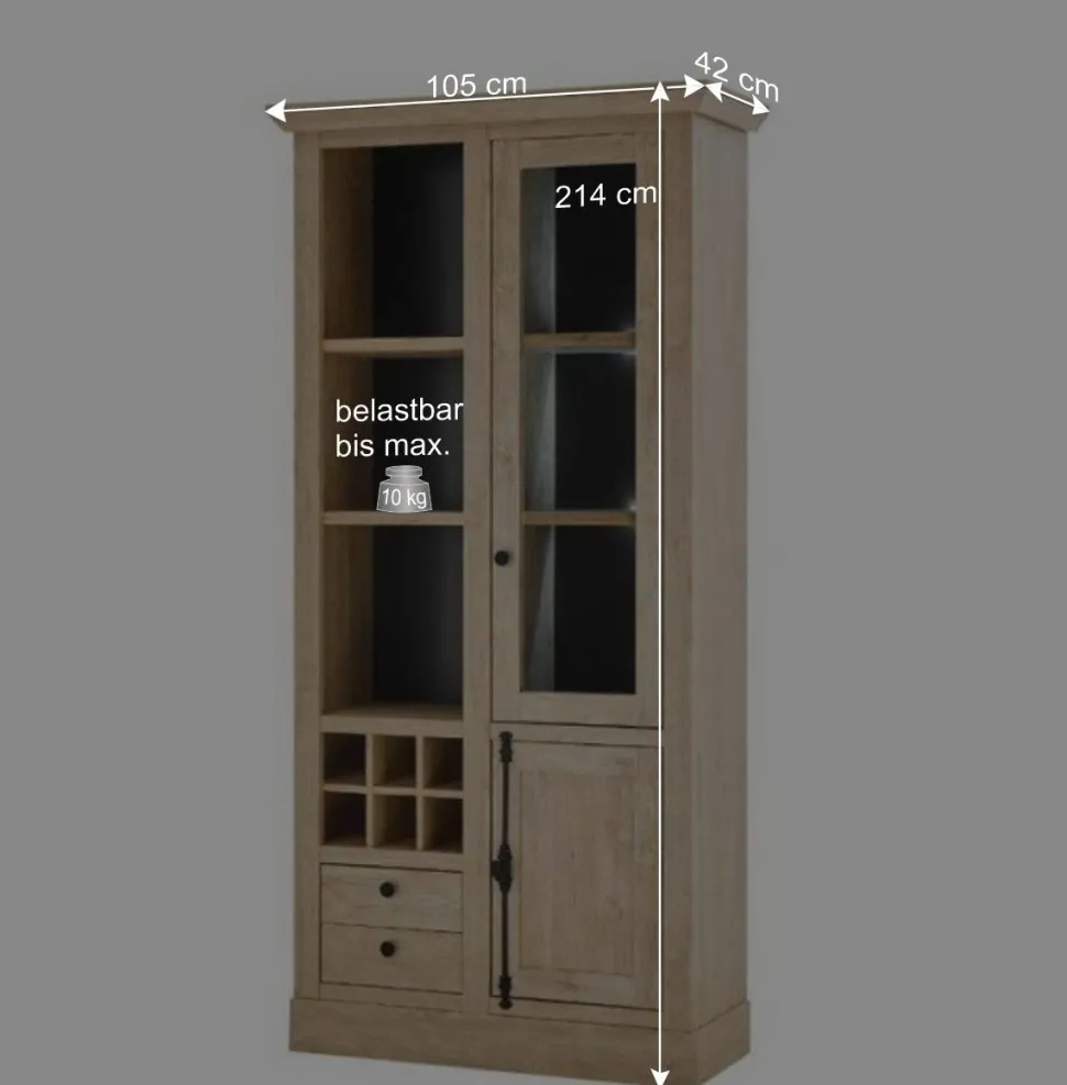 Wohnzimmer-Landhausmöbel Set - Hengas (vierteilig)