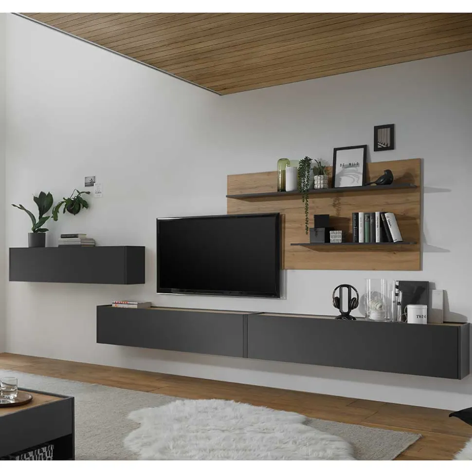 Wohnzimmermöbel Set 450 cm breit - Ahilav (vierteilig)