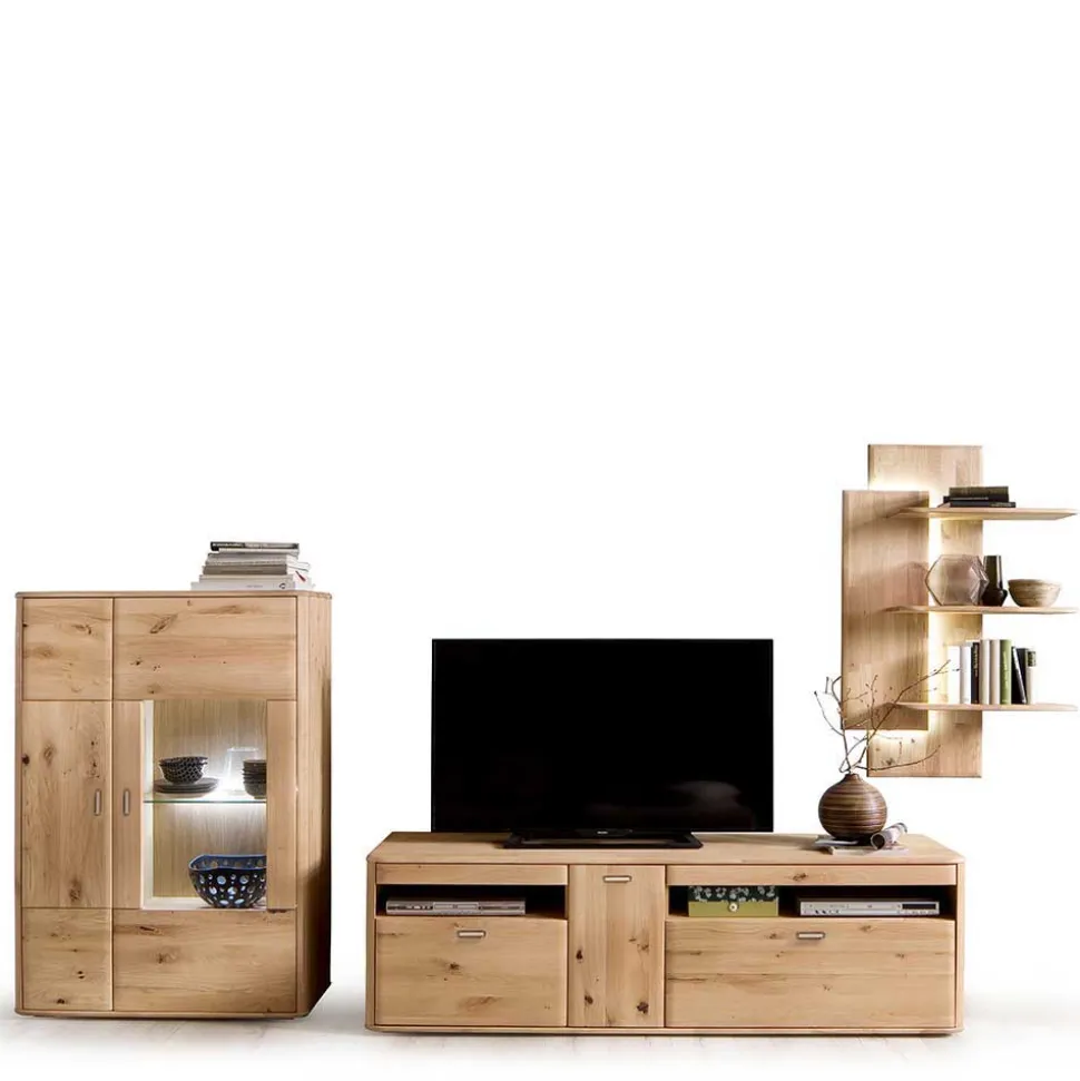 Wohnzimmermöbel Set aus Holz - Destal (dreiteilig)