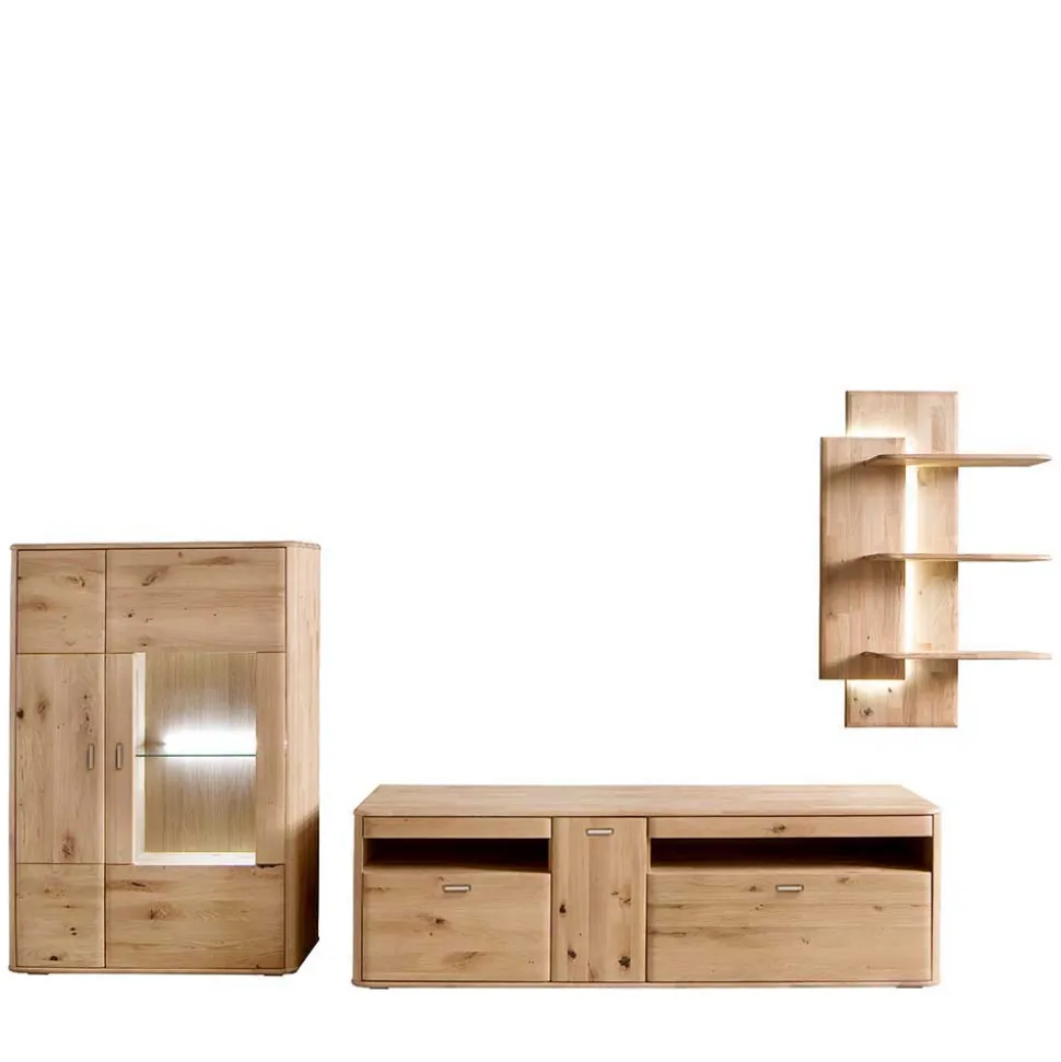 Wohnzimmermöbel Set aus Holz - Destal (dreiteilig)