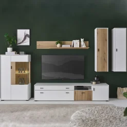 Wohnzimmermöbel Set zweifarbig - Nenaloro (fünfteilig)