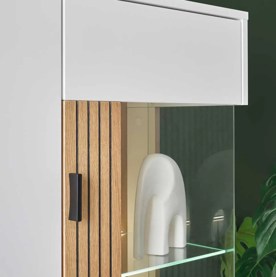 Wohnzimmermöbel Set zweifarbig - Nenaloro (fünfteilig)