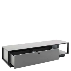 Wohnzimmermöbel TV Wand in Grau - Ridona (dreiteilig)