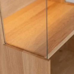 Wohnzimmerschrank aus Eiche und Glas - Masicuri