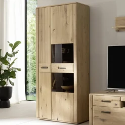 Wohnzimmerschrank in Asteiche Hell - Jevedaz