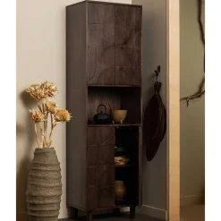 Wohnzimmerschrank in Walnussfarben - Luisa