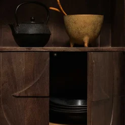 Wohnzimmerschrank in Walnussfarben - Luisa