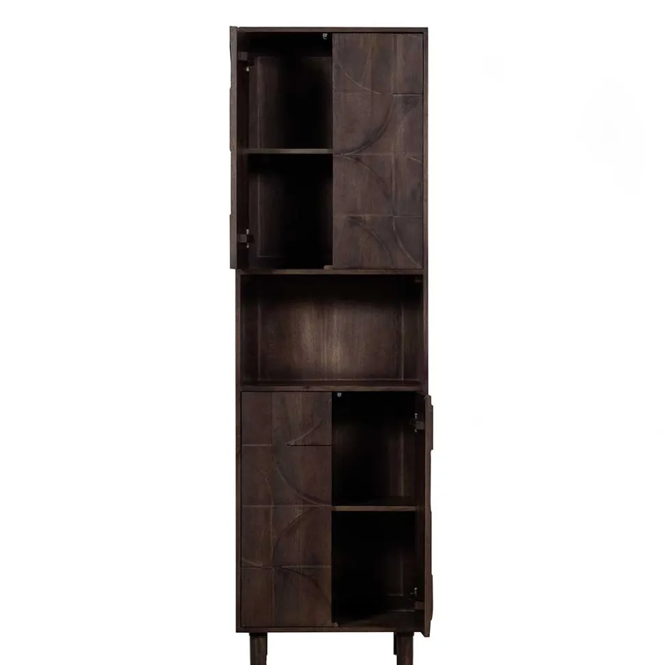 Wohnzimmerschrank in Walnussfarben - Luisa