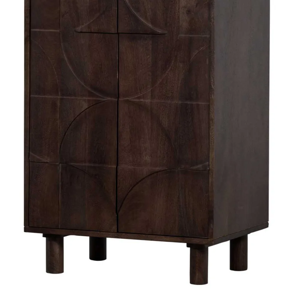 Wohnzimmerschrank in Walnussfarben - Luisa