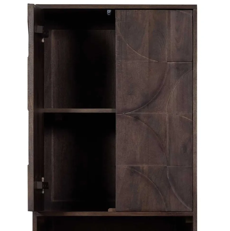 Wohnzimmerschrank in Walnussfarben - Luisa