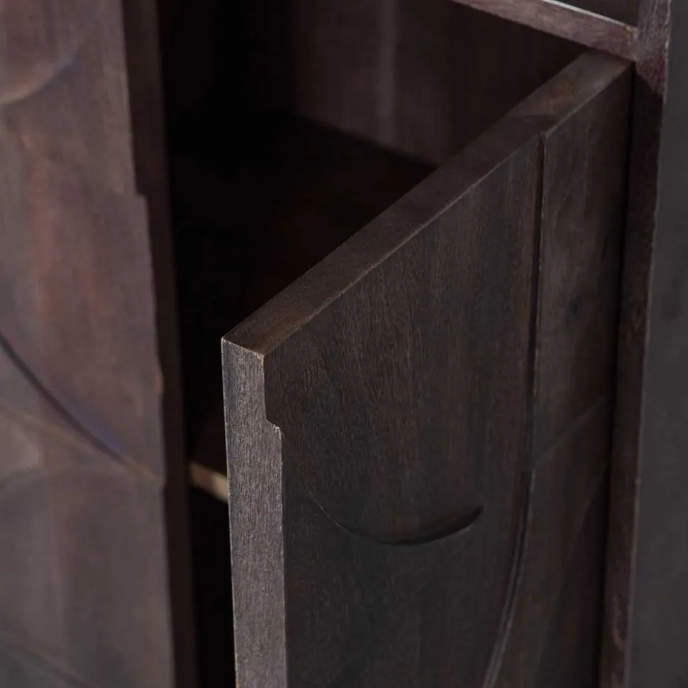 Wohnzimmerschrank in Walnussfarben - Luisa