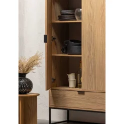 Wohnzimmerschrank mit Doppeltür und Schublade - Ariadelco