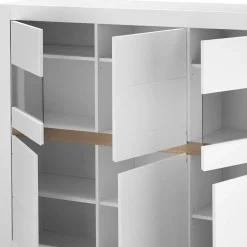 Wohnzimmerschrank mit Glaseinsätzen - Ilana