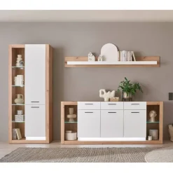 Wohnzimmerschränke und Wandboard Set - Adejano (dreiteilig)