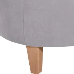 Wohnzimmersessel aus Velours Silbergrau - Bekunion