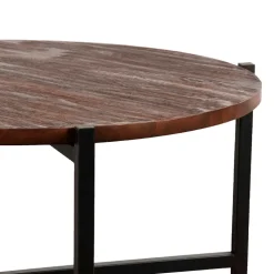 Wohnzimmertisch aus Mangoholz in Dunkelbraun - Valuta