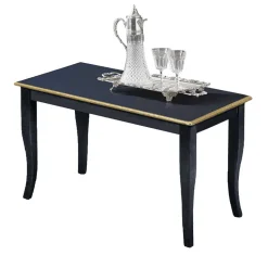 Wohnzimmertisch in Dunkelblau und Gold - Albro