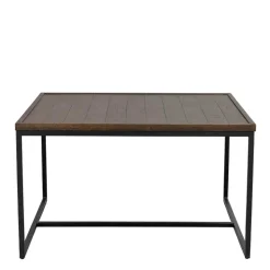 Wohnzimmertisch in Eiche Dunkel & Schwarz - Stamforts