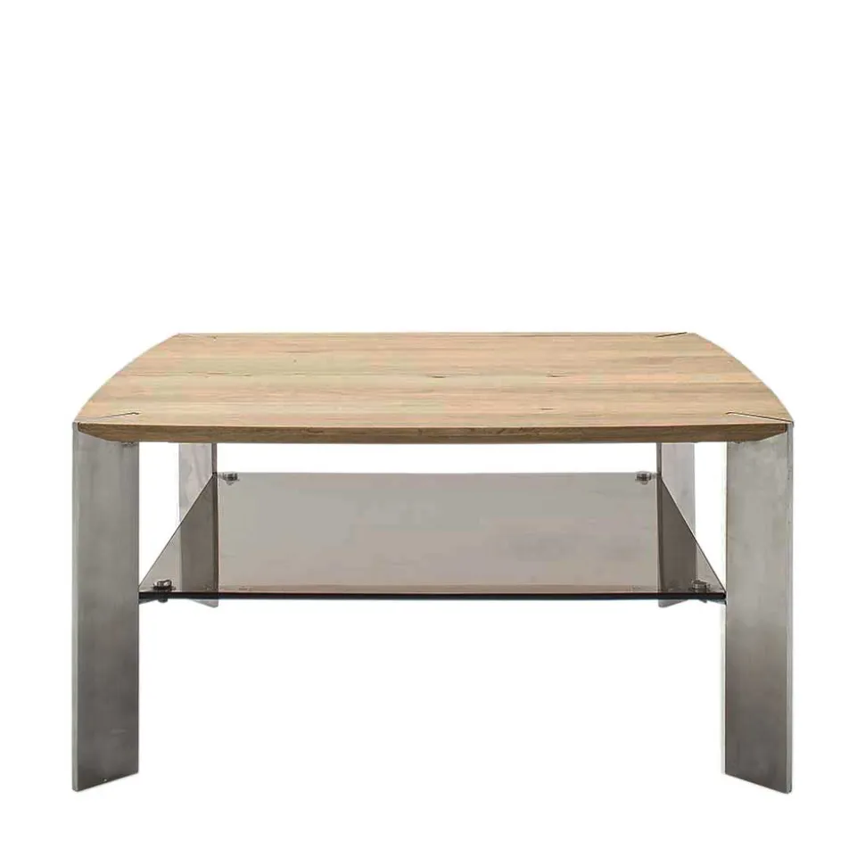 Wohnzimmertisch mit Asteiche Platte - Rajavo