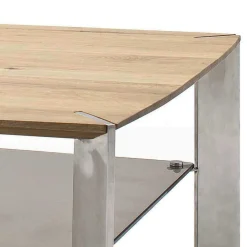 Wohnzimmertisch mit Asteiche Platte - Rajavo