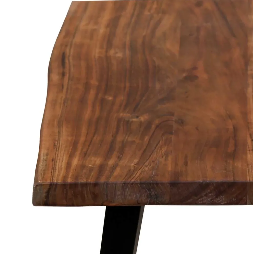 Wohnzimmertisch mit Natur-Baumkante - Filmau