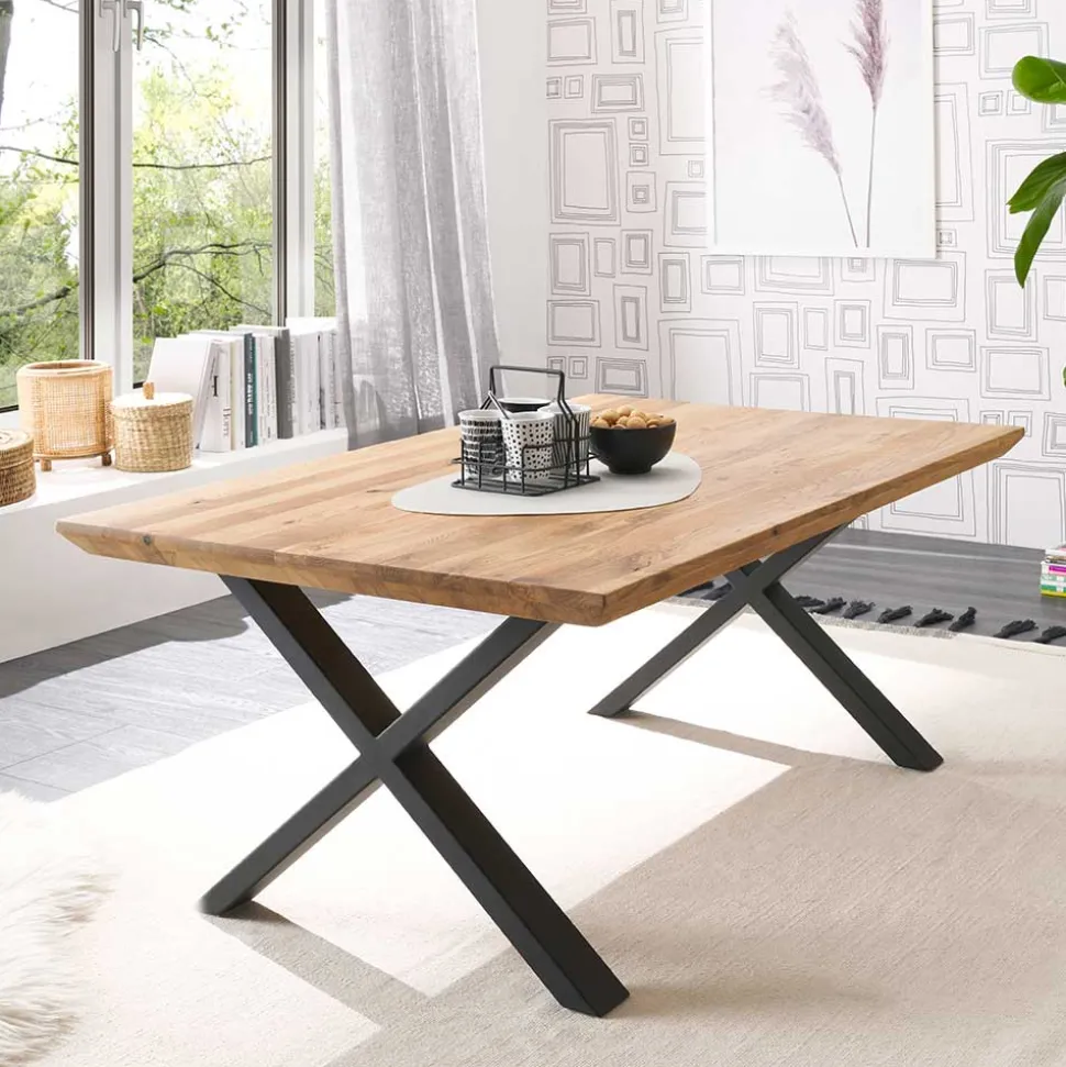 Wohnzimmertisch mit X-Beinen - Ceraldina