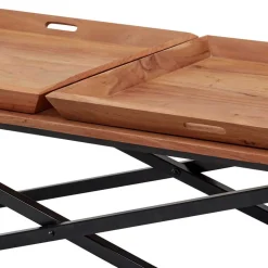 Wohnzimmertisch mit zwei Tabletts - Mailiona