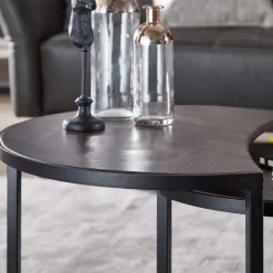 Wohnzimmertisch Zweisatz in Dunkelbraun - Lucan (zweiteilig)